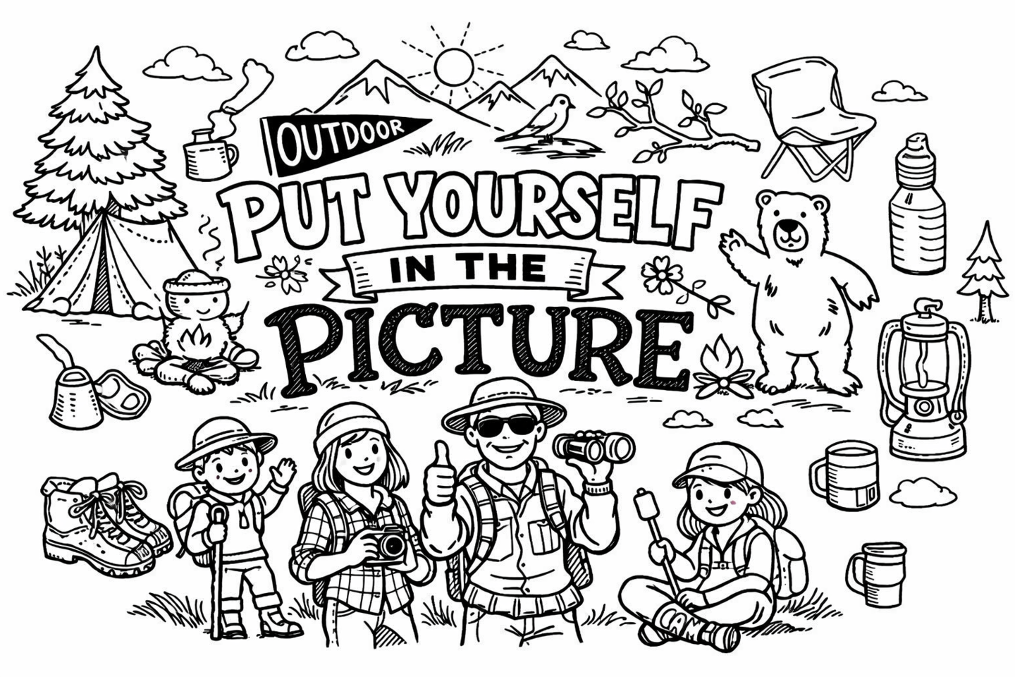 人物写真の構図は、よい背景に人物をはめ込む