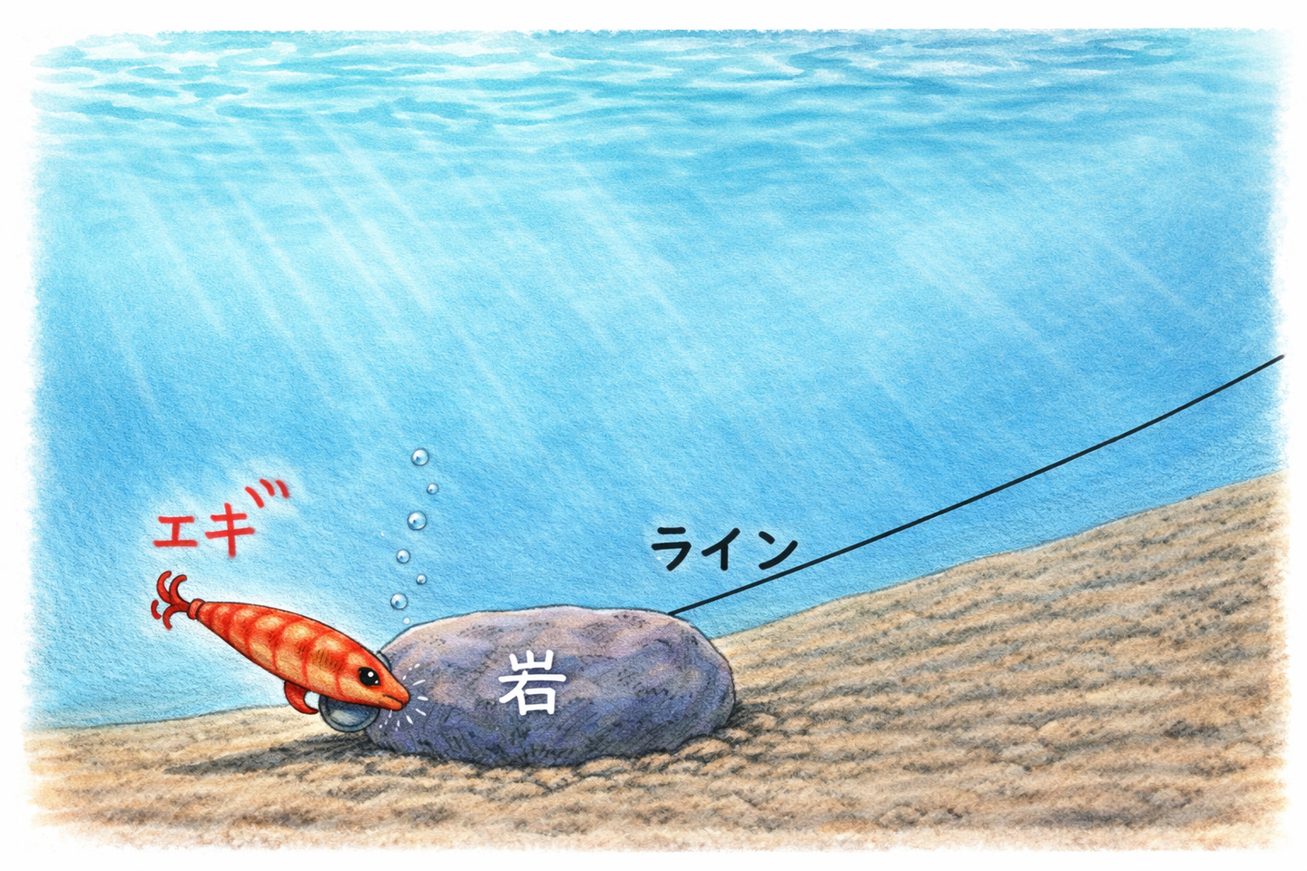 エギをロストさせない