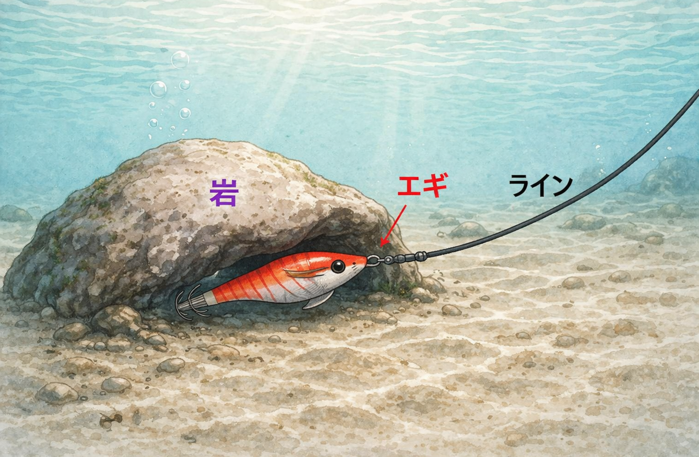 エギをロストさせない