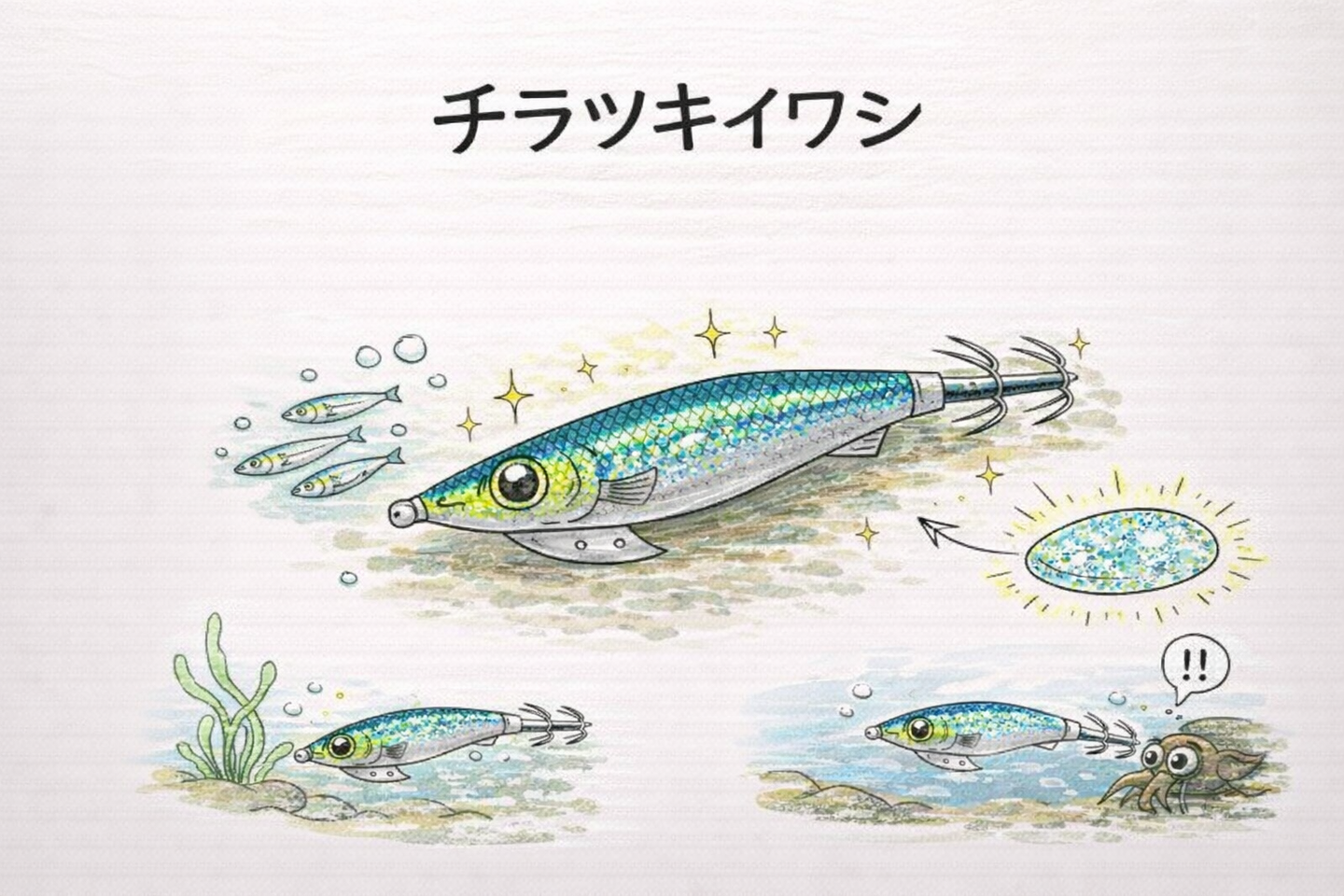 チラツキイワシのイラスト