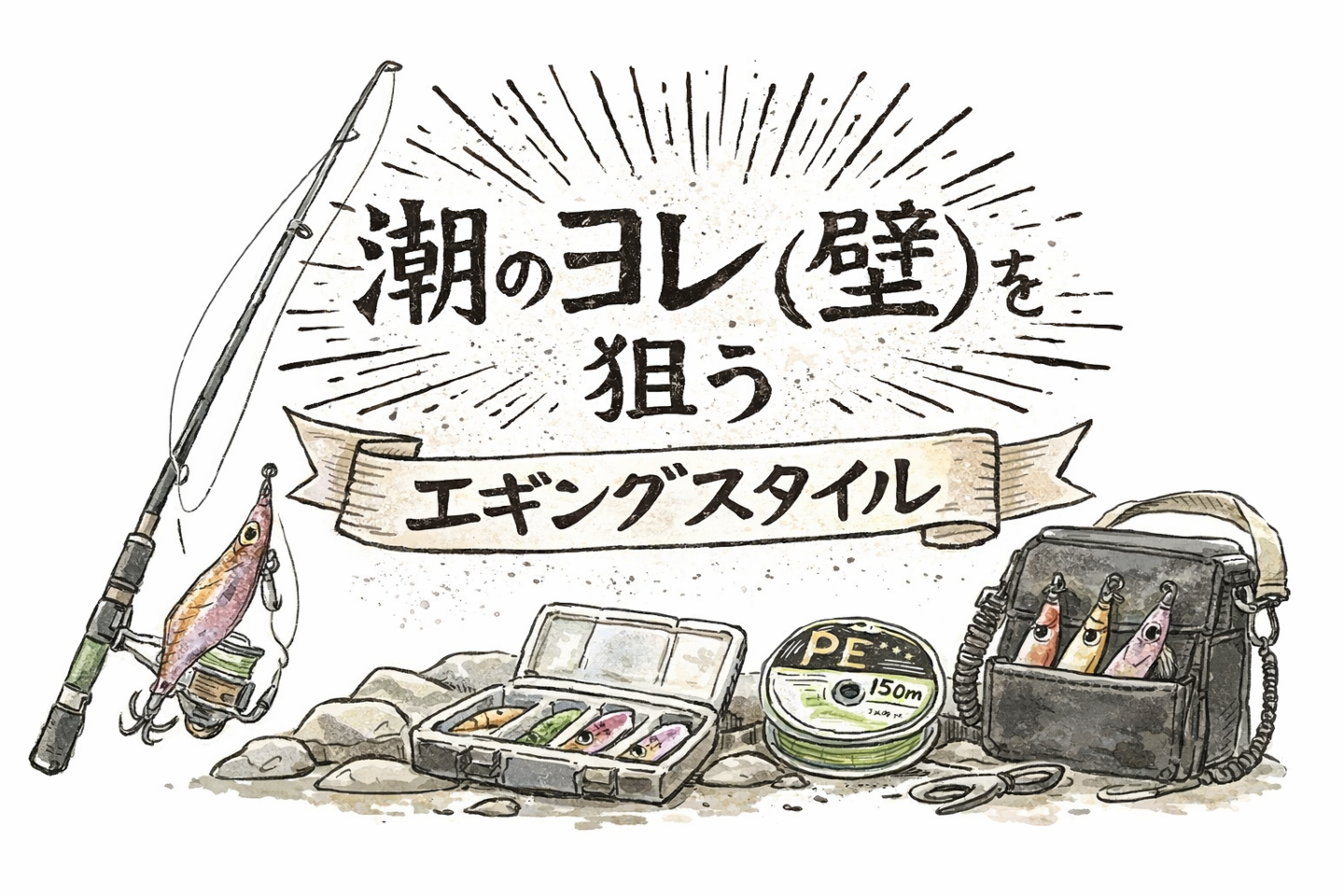 エギングで差がつくポイント選び｜ヨレ（潮の壁）を狙う考え方