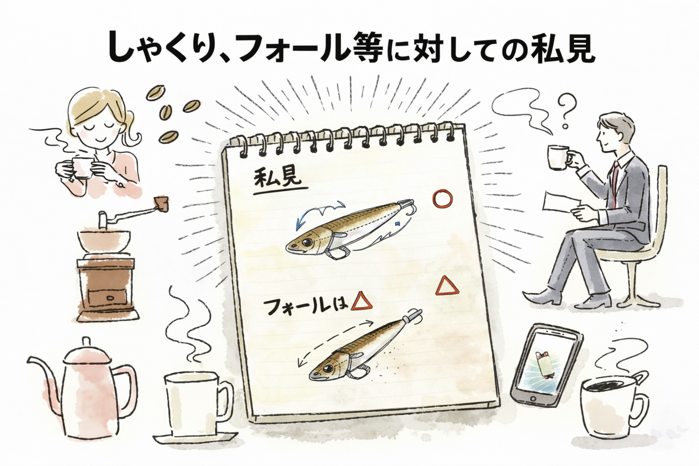 エギングのしゃくり・フォール・アタリの考え方