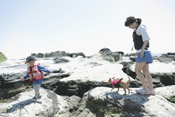 家族でSUPフィッシング