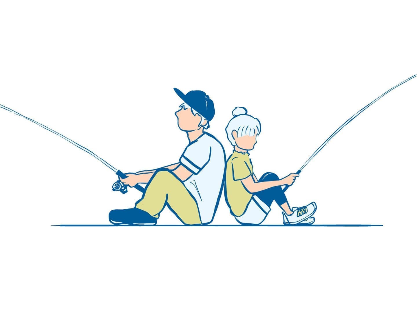 穴釣りをする初心者